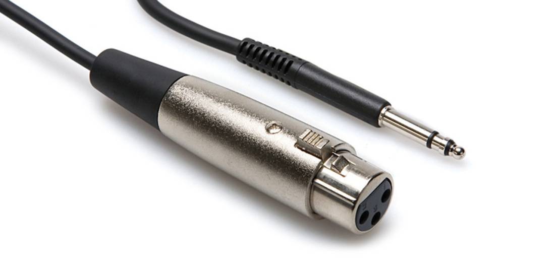 Balanced Interconnect Cable, XLR3F to TT TRS, 3 Ft.