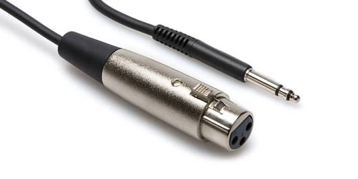 Hosa - Balanced Interconnect Cable, XLR3F to TT TRS, 3 Ft.