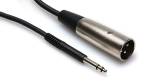 Hosa - Balanced Interconnect Cable, TT TRS to XLR3M, 3 Ft