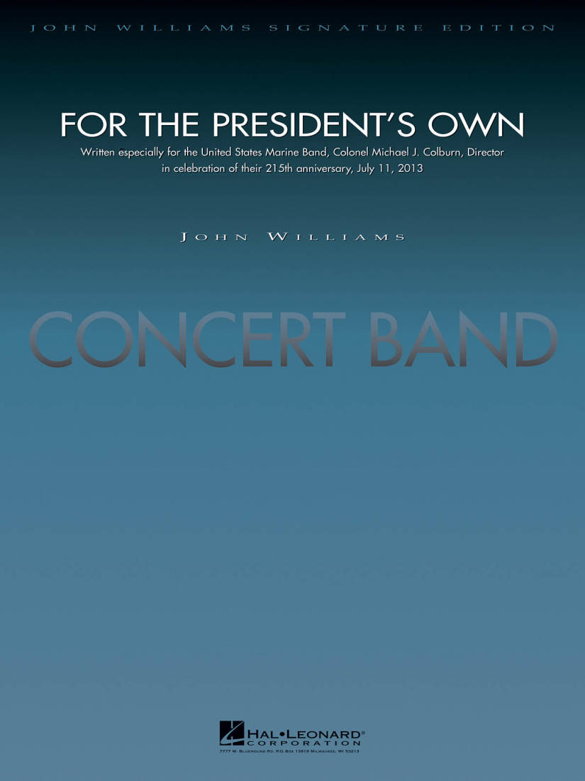 For the President\'s Own - Williams - Concert Band - Gr. 5