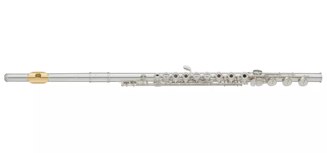 300 Series Intermediate Flute with Inline G, B Foot and Gold-Plated Lip Plate
