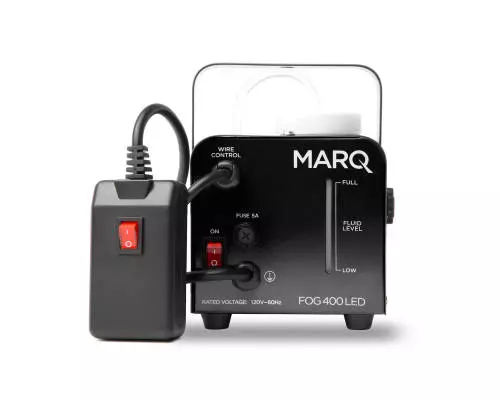 FOG 400 LED Quick-Ready Fog Machine w/ LEDs - Black Casing, Amber LED