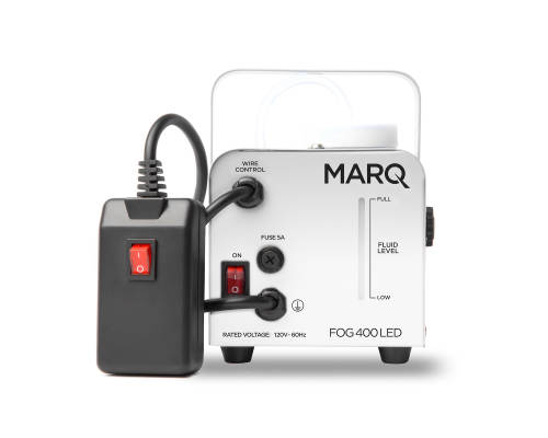 FOG 400 LED Quick-Ready Fog Machine w/ LEDs - White Casing, Amber LED