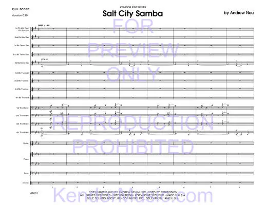 Salt City Samba - Neu - Jazz Ensemble - Gr. 4