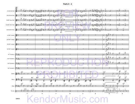 That\'s It - Jarvis - Jazz Ensemble - Gr. 1