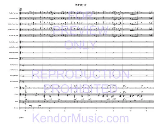That\'s It - Jarvis - Jazz Ensemble - Gr. 1