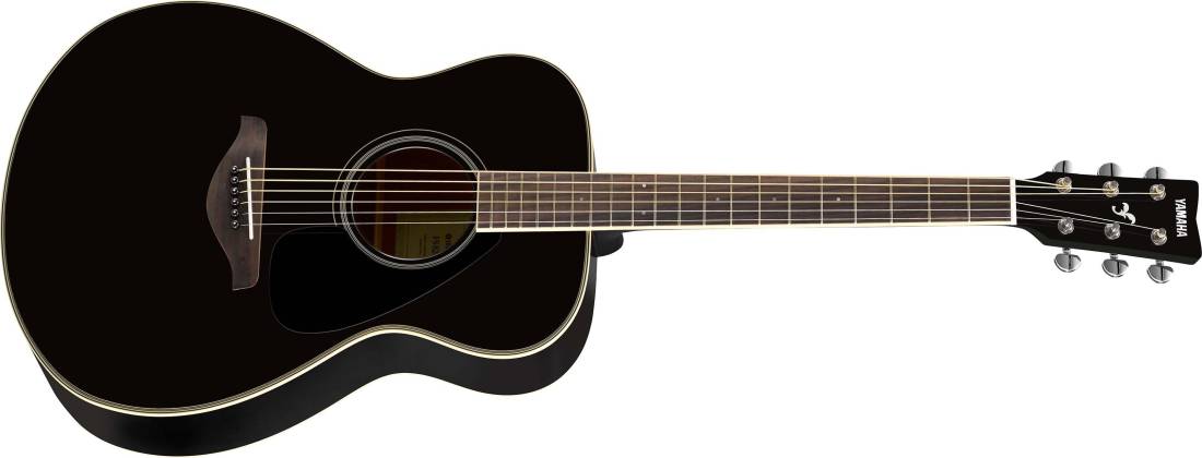 FS820 Small Body Acoustic Guitar w/ Solid Spruce Top - Black Gloss