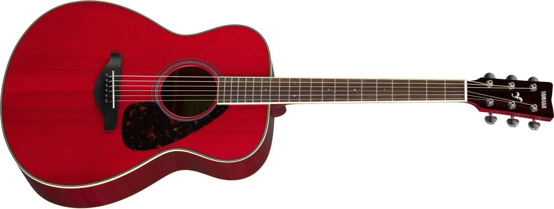 FS820 Small Body Acoustic Guitar w/ Solid Spruce Top - Ruby Red