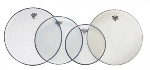 Remo - Emperor Tom Pack Clear Drumheads 10, 12, 16 w/BA-0114-00