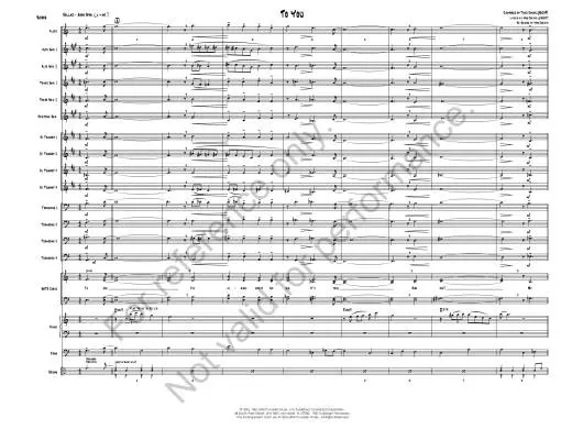 To You - Jones/Carubia - Jazz Ensemble - Gr. 3