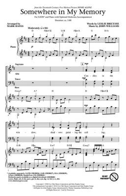 Somewhere in My Memory - Bricusse/Williams/Hayes - SATB