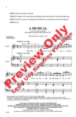 A Musical: From the Musical \'\'Something Rotten!\'\'- Kirkpatrick/Kirkpatrick/Beck - SAB