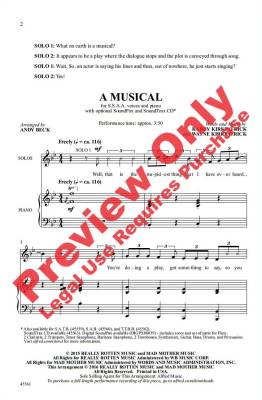 A Musical: From the Musical \'\'Something Rotten!\'\'- Kirkpatrick/Kirkpatrick/Beck - SSAA