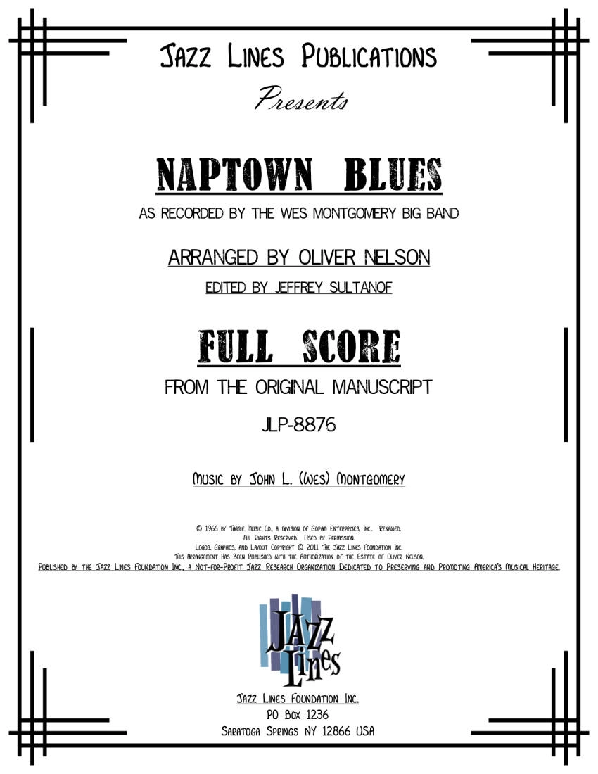 Naptown Blues - Montgomery/Nelson - Jazz Ensemble - Gr. 5