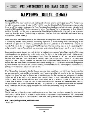 Naptown Blues - Montgomery/Nelson - Jazz Ensemble - Gr. 5