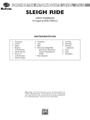 Sleigh Ride - Anderson/Cerulli - Full Orchestra - Gr. 2.5