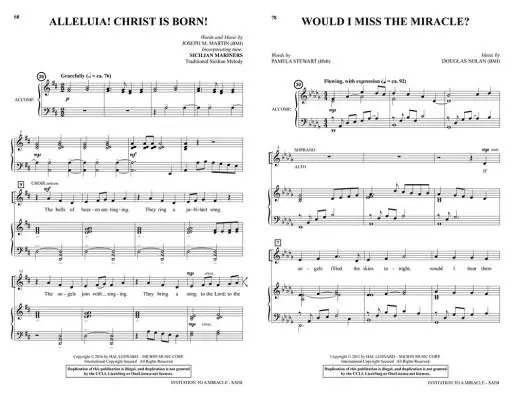 Invitation to a Miracle (Cantata) - Martin - SATB - Book