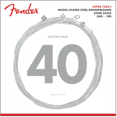 Fender - 7250 Nickel Plated Steel Bass Strings 40-100