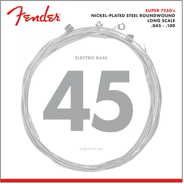 7250 Nickel Plated Steel Bass Strings, 45-100 Long Scale