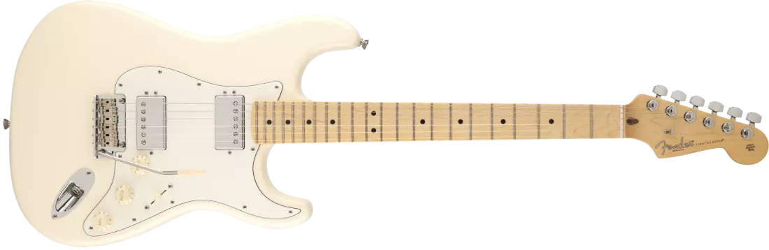 American Standard Stratocaster HH w/Maple Neck and Fingerboard - Olympic White