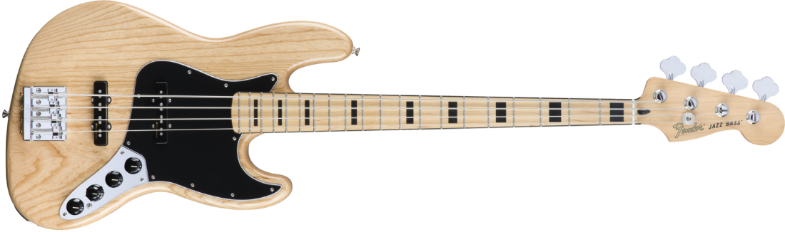 Fender Deluxe Active Jazz Bass - Ash W/Maple Neck - Natural | Long