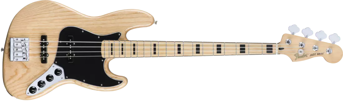 Deluxe Active Jazz Bass - Ash w/Maple Neck - Natural