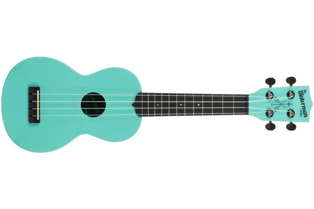 Ukulélé soprano Waterman V1 en composite (fini aigue-marine phosphorescent)