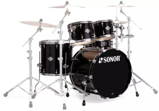 Select Force Stage 3 5-Piece Shell Pack - 22/10/12/16/Snare - Piano Black