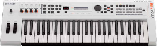 MX BK/BU Series 49-Key Synthesizer (128 Polyphony) - White