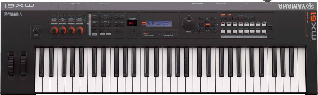 MX BK/BU Series 61-Key Synthesizer (128 Polyphony) - Black