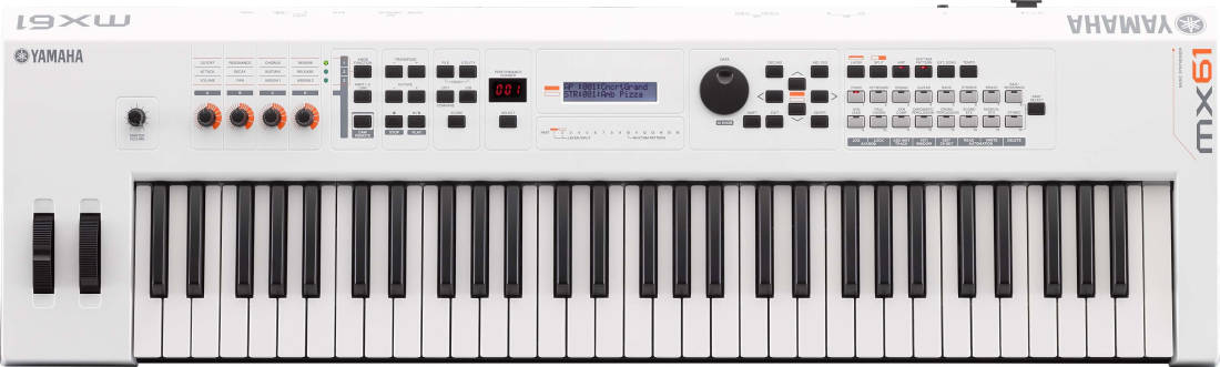 MX BK/BU Series 61-Key Synthesizer (128 Polyphony) - White