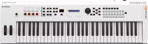 MX BK/BU Series 61-Key Synthesizer (128 Polyphony) - White