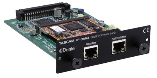 64-Channel Dante Interface Card for DA-6400