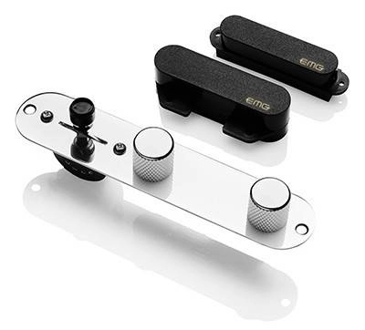 EMG - T-System Pickup Set with Control Plate - Black