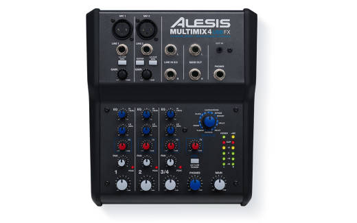 Alesis - MultiMix 4-Channel USB Mixer with Effects