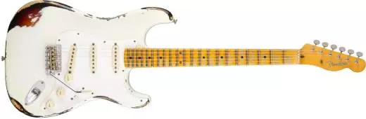 Limited Heavy Relic Mischief Maker, Maple Fingerboard, Olympic White over 3-Color Sunburst