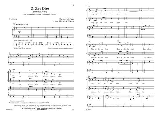 Zi Zhu Diao (Bamboo Flute) - Traditional/Weston - 2 Pt
