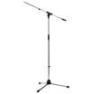 K & M Stands - Microphone Stand w/Boom - Chrome