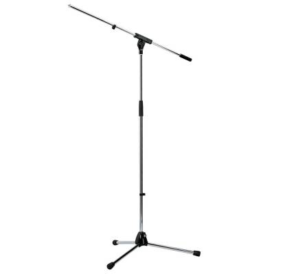 K & M Stands - Microphone Stand w/Boom - Chrome