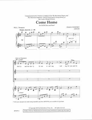 Come Home - Thompson/Courtney - SATB