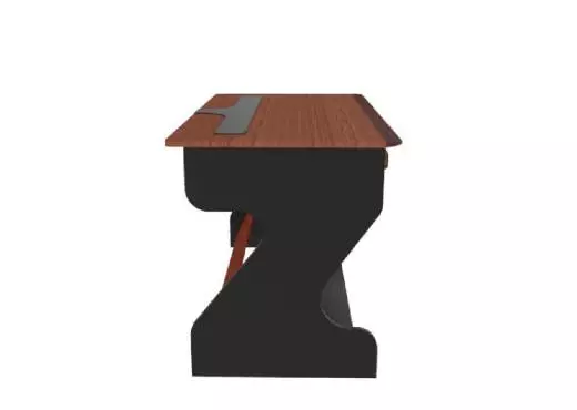 Miza Jr Studio Desk (Black Cherry)