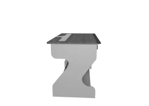 Miza Jr Studio Desk (Titanium Wenge)