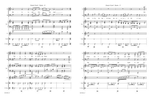 Easter Carol - Drennan - Score/Instrumental Parts