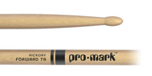 Promark - 7A Hickory Drum Sticks with Wood Tips