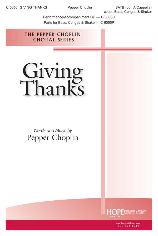 Giving Thanks - Choplin - SATB