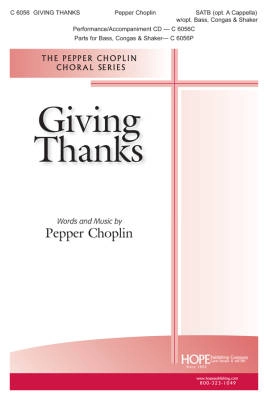 Hope Publishing Co - Giving Thanks - Choplin - SATB