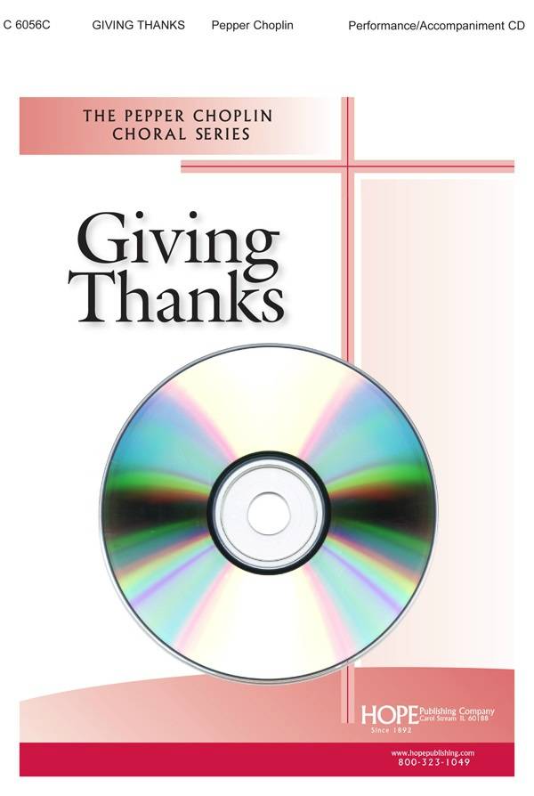 Giving Thanks - Choplin - Performance/Accompaniment CD