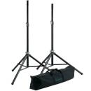 K & M Stands - Aluminum Speaker Stands w\/Case - Pair