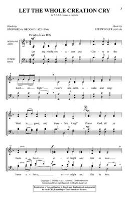 Let the Whole Creation Cry - Brooke/Dengler - SATB