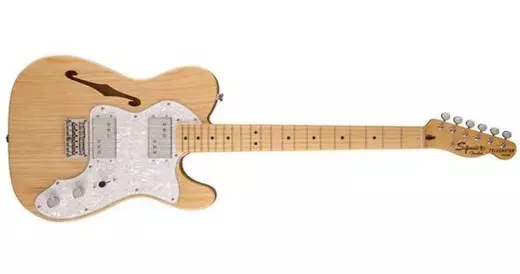 Vintage Modified \'72 Telecaster Thinline Guitar, Maple Neck, Natural